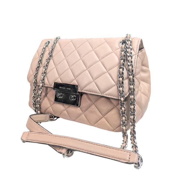 Michael Kors Sloan Quilted Leather Chain Strap Shoulder Bag - Picture 1 of 8